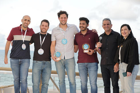 Prize winners Roy Danon, Co-Founder &amp; CEO, Buildots, Dr. Jonathan Cohen, CTO &amp; Co-Founder of Quantum Machines, Moshe Shalev, Co-Founder &amp; CPO, Decart. 
