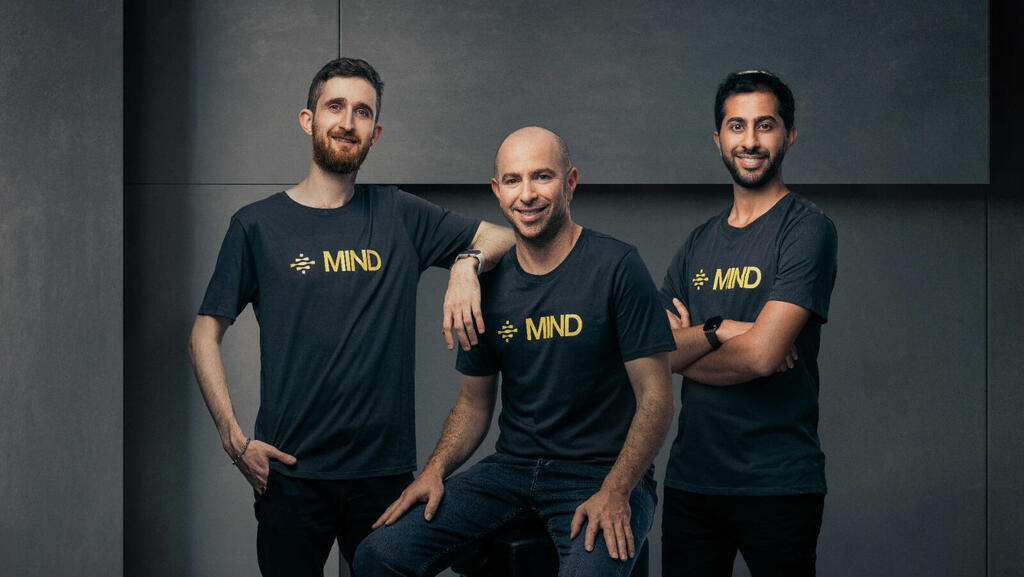 מייסדי חברת הסייבר MIND איתי שוורץ מייסד משותף ו-CTO ערן ברק מייסד משותף ו-CEO הוד בן נון מייסד משותף וסמנכ"ל הפיתוח
